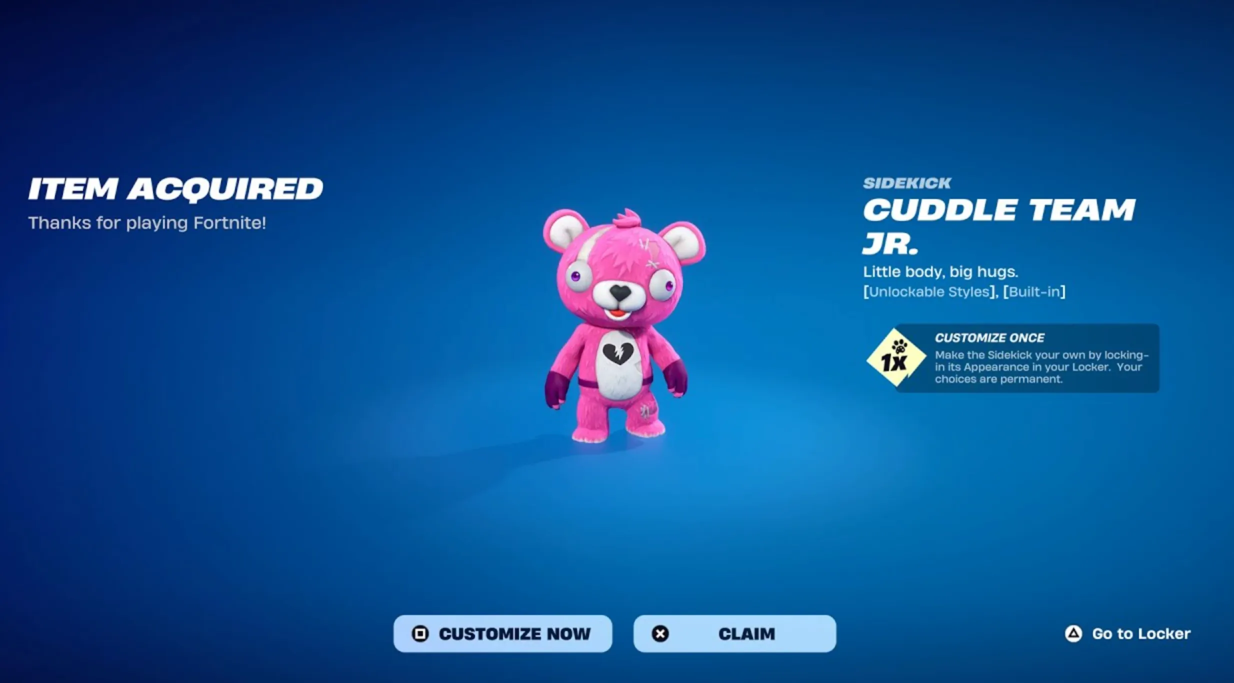 Cuddle Team Jr fortnite